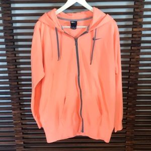 Nike zip front sweatshirt
